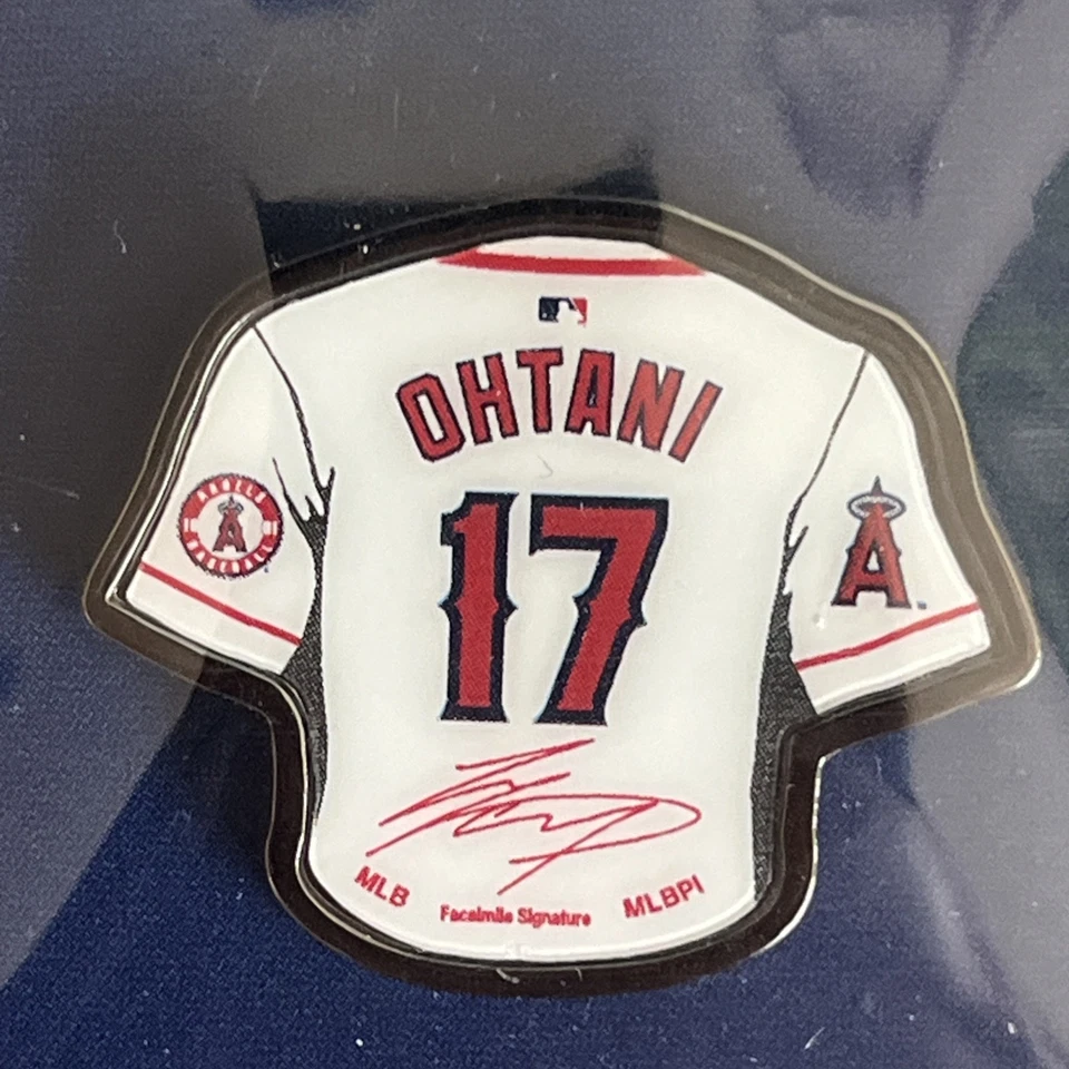 Anaheim Angels Shohei Ohtani Pin White Home Jersey #17 MLB Baseball Pin - Image 2 of 2