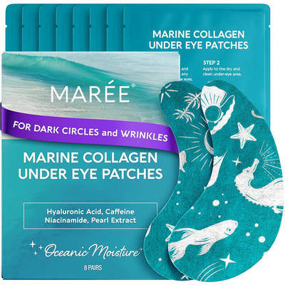 Hydrating under Eye Patches for Puffy Eyes and Dark Circles   Marine Collagen & 