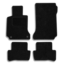 4-teiliges Velours Fußmatten Set für Mercedes C 204 2007 - 2014