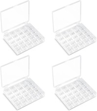 Opret 25 Slots Bobbin Organizer, Transparent Plastic 4 Pack,