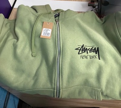 Stussy NYC Hoodie Moss Green Size S