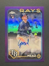 2024 Topps Chrome - Rookie Auto Curtis Mead #RA-CME Purple Refractor /250