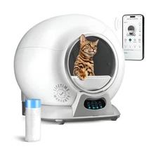 PetCove Self Cleaning Litter Box with Auto Safety Sensors for Multiple Cats -...