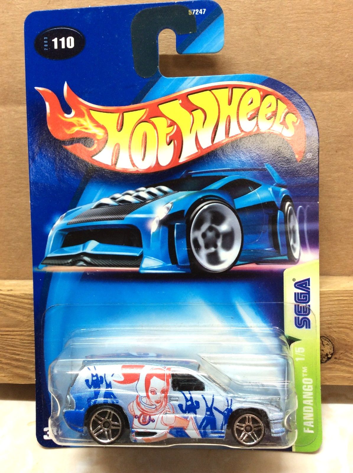 HOT WHEELS  2003 SEGA SERIES   DODGE FANDANGO    EXCELLENT CARD