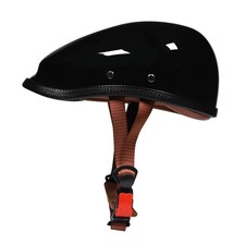 Medio casco retro de motocicleta para hombre mujer casco certificado por cuatro estaciones