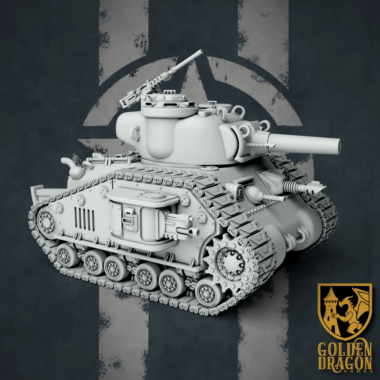 M40 Sherman Battle Tank miniature historique militaire avec blindage métal
