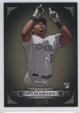2012 Bowman Sterling Black Refractor 4/25 Wilin Rosario #24 0f6