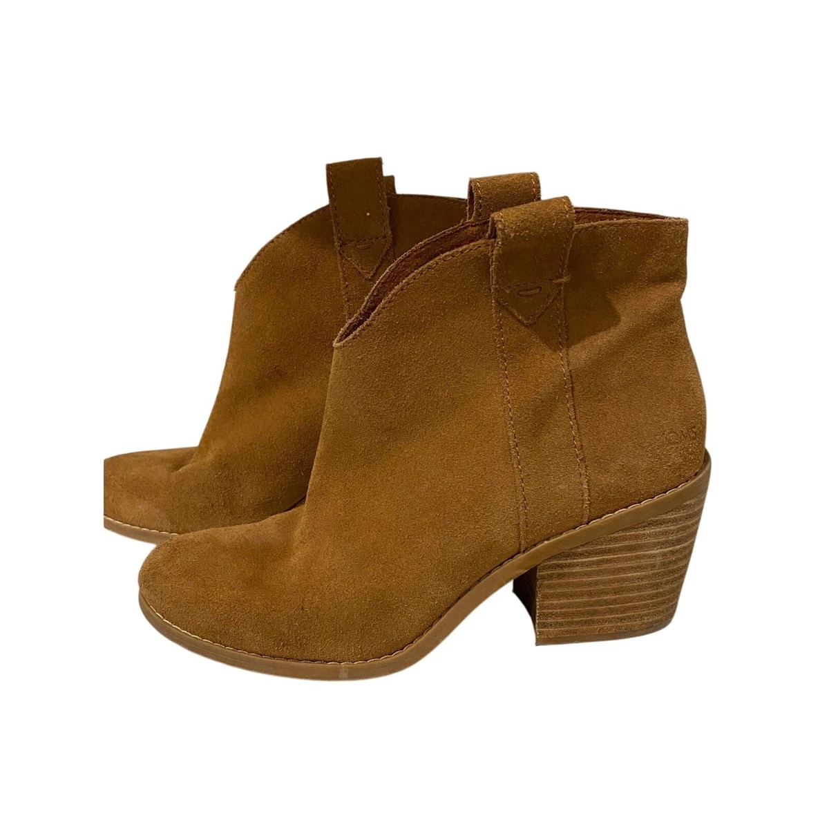Toms Shaye Dark Amber Suede Women’s Ankle Booties Tom main image 3