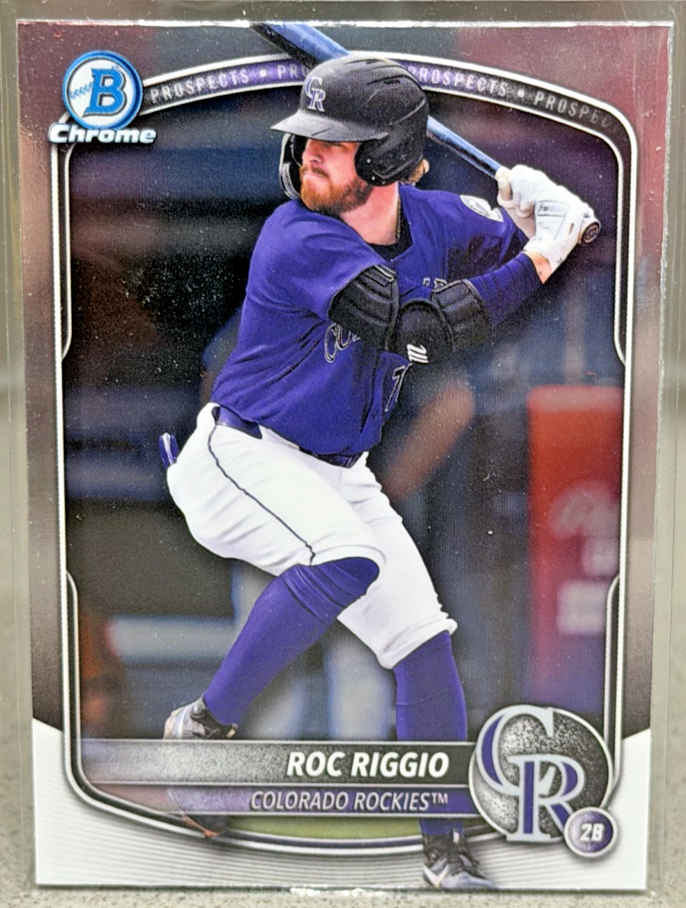2025 Bowman Draft Chrome Prospect Roc Riggio BDC-19 Colorado Rockies