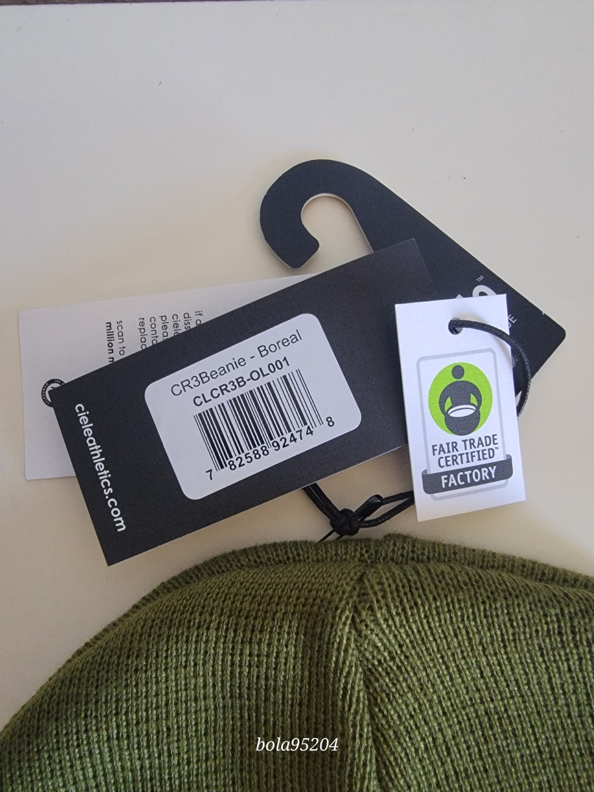 Ciele CR3 Beanie Hat Boreal Double Layer Knit Reflective Stripe NWT