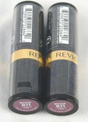 2 PACK REVLON SUPER LUSTROUS LIPSTICK CREME 811 LAIDBACK LILAC