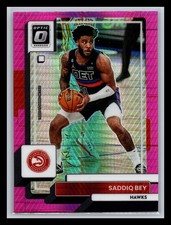 Saddiq Bey Atlanta Hawks 2022-23 Donruss Optic #94 Hyper Pink