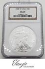 2008-W Burnished American Silver Eagle NGC MS69