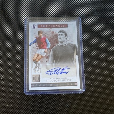 Sir Geoff Hurst | 23/25 | Auto | West Ham | Impeccable | Immortal Ink | 2019/20