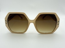 Oversized Luxury Sunglasses Unisex Peach Octagon Designer Fashion