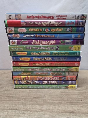 Kids Movies/TV Shows DVD Lot of 14 Children Kid Animated Media
