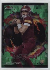 2024 Topps Finest Rare Green Refractor 7/25 Sam Hartman #252 0m89