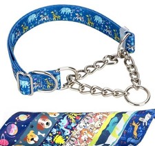 Choke Collar for Dogs -Anti Pull Training Collar with Chain Cartoon Dog XL 18