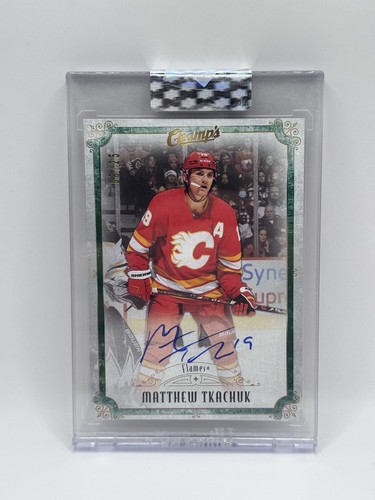 Matthew Tkachuk #C-MT 2020 Upper Deck Clear Cut Champs Autographs card