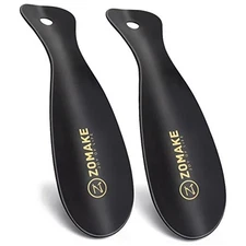  Metal Shoe Horn,Small Travel Shoehorn for Men Women Kids,2 Pcs Portable Shoe 
