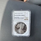 U.S. Mint 1990-S American Silver Eagle Proof $1 NGC PF69 Ultra Cameo 1oz