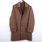 Brooks Brothers Wool Cashmere Overcoat Lambswool Tattersall Balmacaan Coat 40R