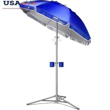 Portable UV Blocking Adjustable Sun Shade Umbrella W/ Telescoping Tripod Base US