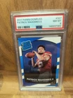 Panini 2017 Donruss Rated Rookie Patrick Mahomes II #327 PSA 8 Chiefs Football