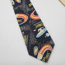 Star Trek The Next Generation TNG Ralph Marlin Black Neck Tie 1990s