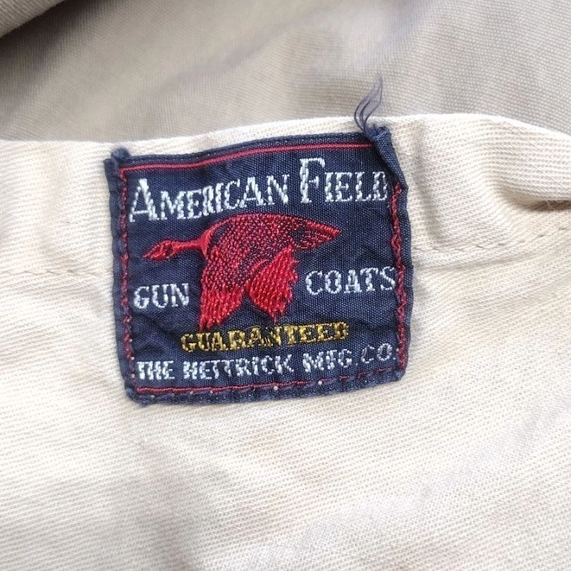 Chaqueta de caza American Field de los años 50 para hombre mediana-grande bolsa de juego de lona Hettrick Foto 2 de 4