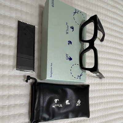 Off-White OW40001U Black Square Full-Rim Plastic Eyeglass Frames 50-22 145