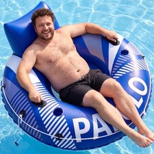 Pool Float Adult, Inflatable Float Tube, 53" River Tubes for Floating Heavy D...