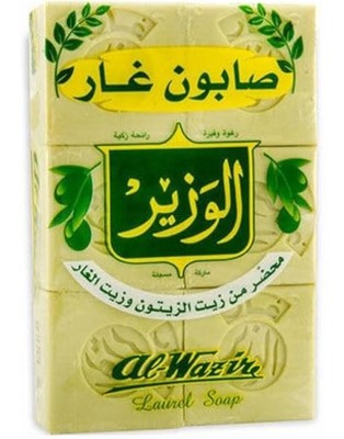 Al-Wazir Perfumed Laurel Green Soap Bar 6ct