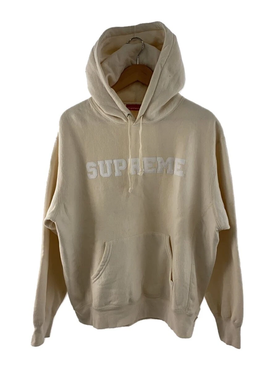 Sweat à capuche doublure polaire suprême coton crème M occasion