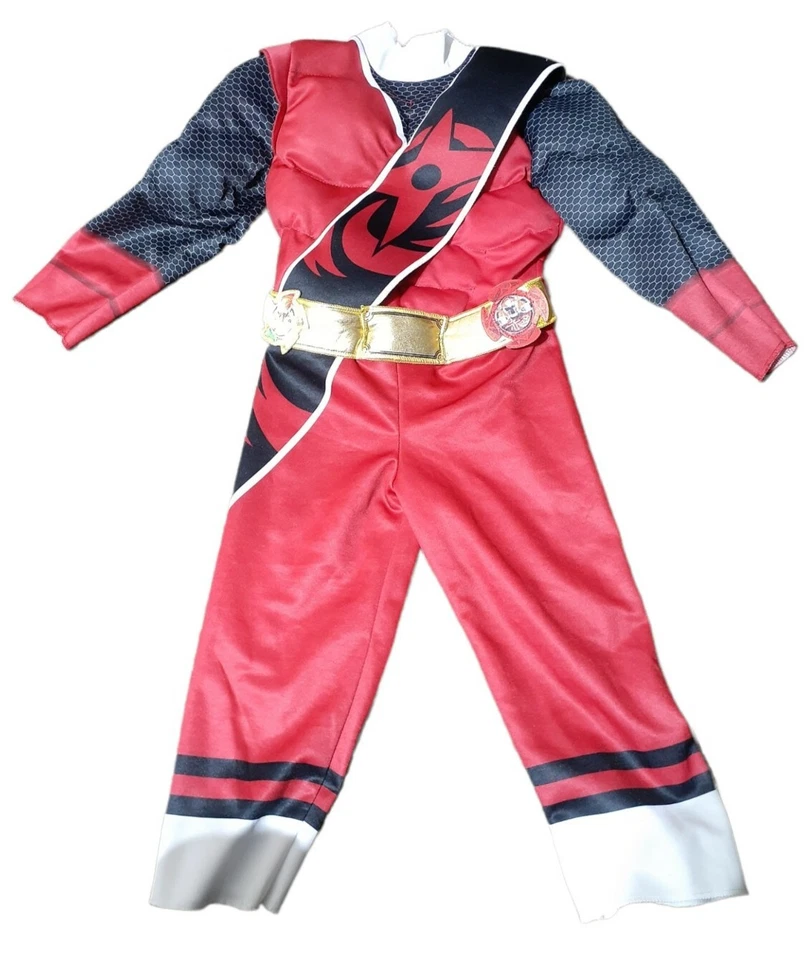 Костюм красного рейнджера Power Ranger Disguise Saban 2017 размер 3T/4T 2 шт сделано в США - Изображение 2 из 4