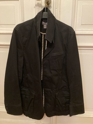 H&M Jacke Jacket Trench Coat Kurzmantel Herren schwarz 50 M Baumwolle 