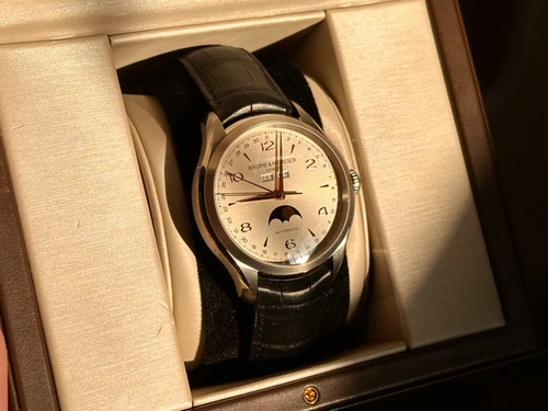 Baume & Mercier Clifton Triple Calendar Moon Phase watch men TO139562