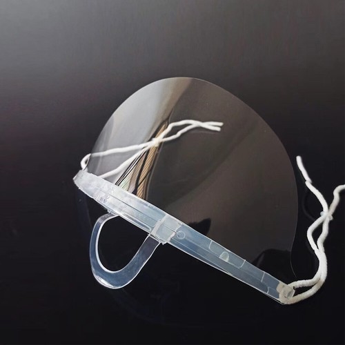 10pz Copri Maschera Antiappannamento Trasparente Riutilizzabile Protezione Bocca Antisaliva - Foto 5 di 12