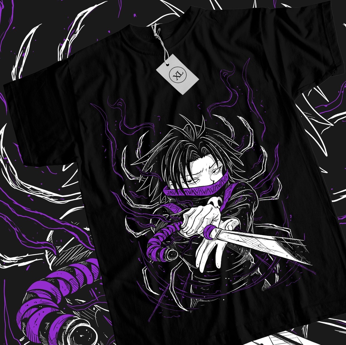 Feitan T-shirt Hypland Hunter X Hunter Girt Portor Graphic Anime