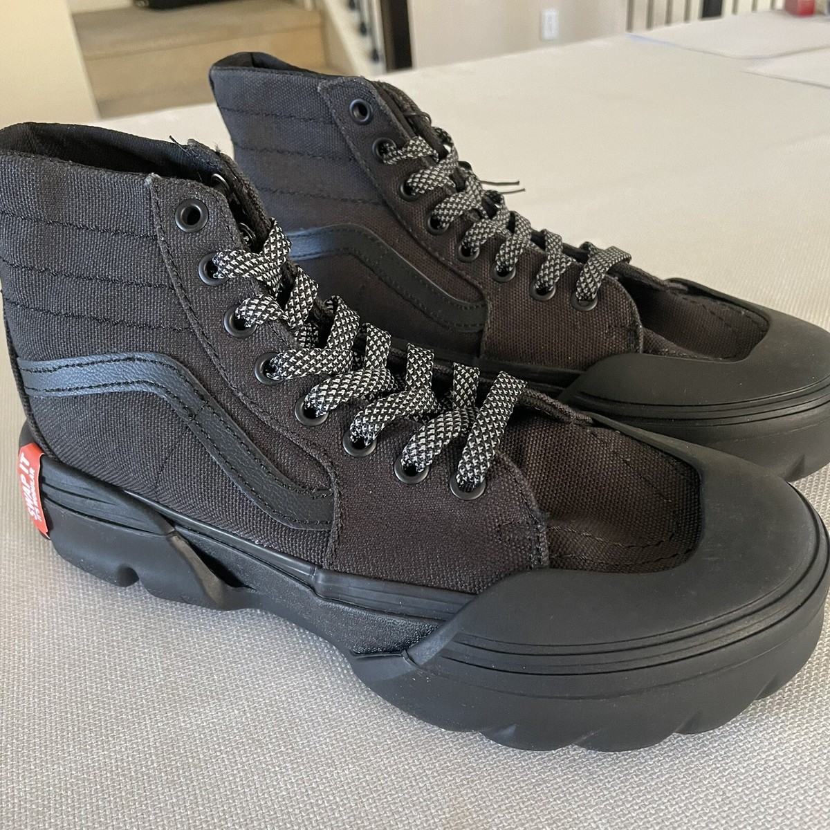VANS UA SK8-HI TAPERED MODULAR BLACK Woman's Size 8.5 Men's VANS UA SK8-HI TAPERED MODULAR BLACK Woman's Size 8.5 Men's