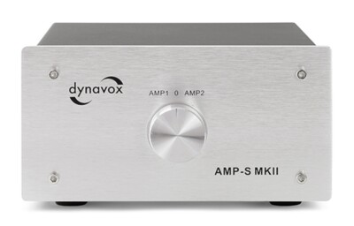 Dynavox -AMP-S MKII- Verstärker-/Lautsprecher-Umschalter - Silber - HighEnd
