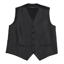 Men's Black Pattern Tuxedo Vest Formals Weddings Proms Fashion Waistcoat
