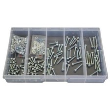 Zinc Plated M3 (3mm) Socket Cap Screw Assortment Kit Allen Bolt Nut Washer #158