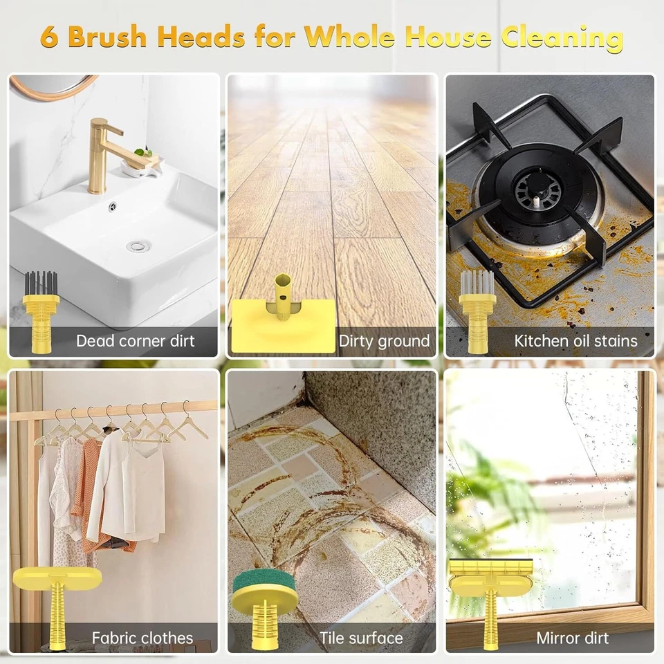 OMESER 6 en 1 Aspiradora a Vapor Fregona Aspiradora en Seco Húmedo para Suelo Duro Foto 3 de 4