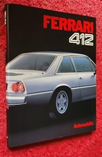 FERRARI 412 AUTOMOBILIA 1986 MULTILANGUAGE MURANI & PASINI RARE