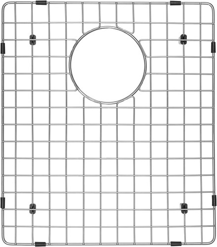 Kraus 15-1/2" x 12-1/2" Bottom Sink Grid Protector Rear Drain Corner Radius - 第 1/2 張圖片