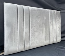 Testiera Letto Lusso in Velluto Schiacciato e Tessuto Peluche Singolo, Matrimoniale, King,