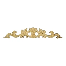 Furniture Trim Applique Molding 18" Decorative Unfinished Wood Carved Crafts