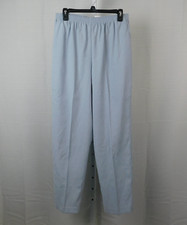 Alfred Dunner Elastic Waist Pull-On Proportioned Medium Pants 12 Blue 2443