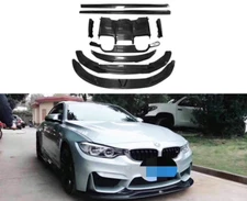 9PCS Real Carbon Fiber PSM Style Exterior Decoration Kit For BMW M3M4 2014-2020